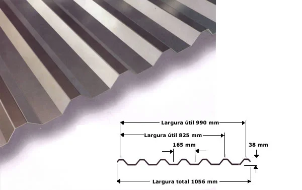 Telha trapezoidal